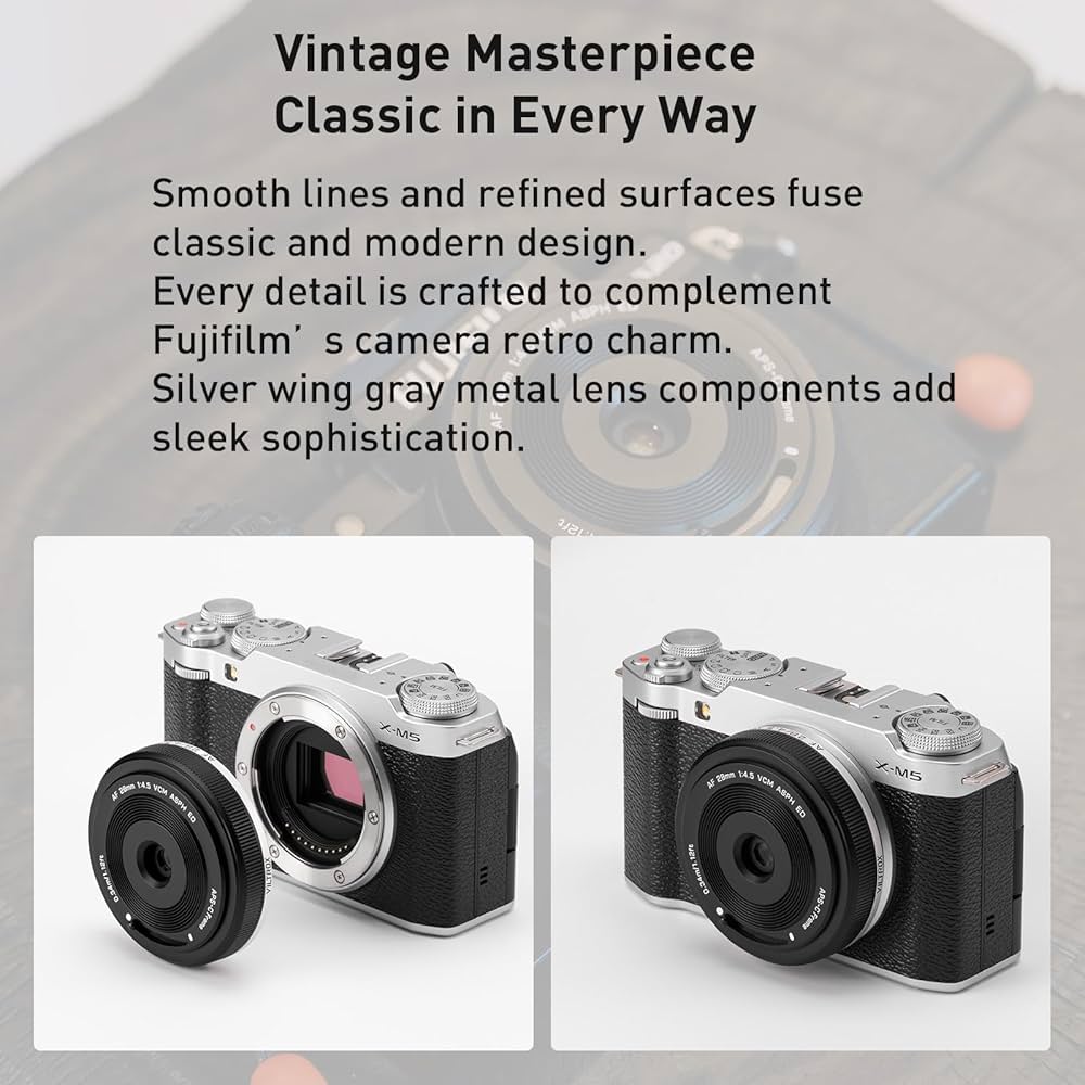 VILTROX AF 28mm F4.5 XF 単焦点レンズ パンケーキレンズ Viltrox、AF 28mm F4.5 VCM ASPH ED フルフレームパンケーキ